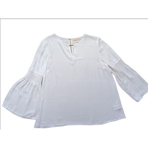 Women's Michael Kors White Blouse Size XL